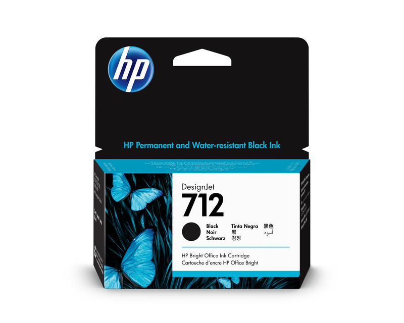 HP 712 Tintenpatrone schwarz 38ml - 3ED70A