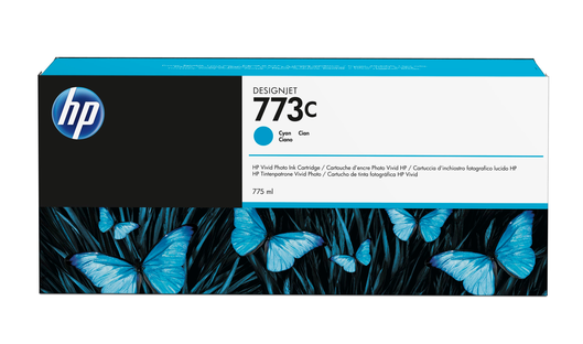 HP Tintenpatrone 773C Cyan 775ml