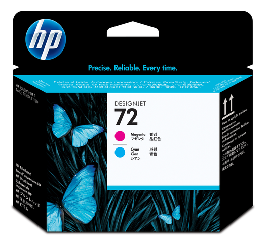 HP 72 Druckkopf magenta und cyan - C9383A