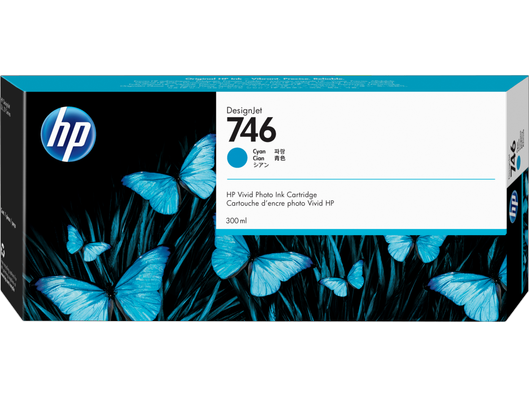 HP 746 Tintenpatrone cyan 300ml - P2V80A