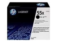 HP 55X - Hohe Ergiebigkeit - Schwarz - original - LaserJet - Tonerpatrone (CE255X)