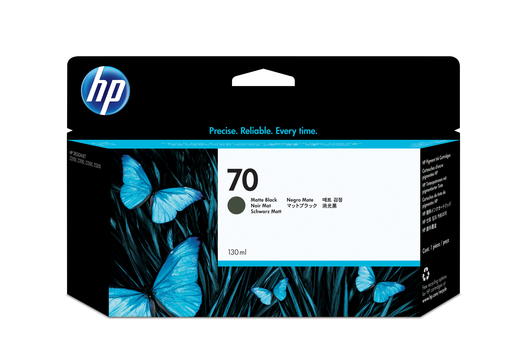 HP 70 Tintenpatrone matt schwarz 130ml - C9448A