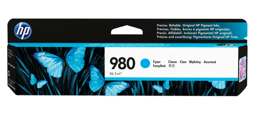 HP 980 Tintenpatrone cyan - D8J07A