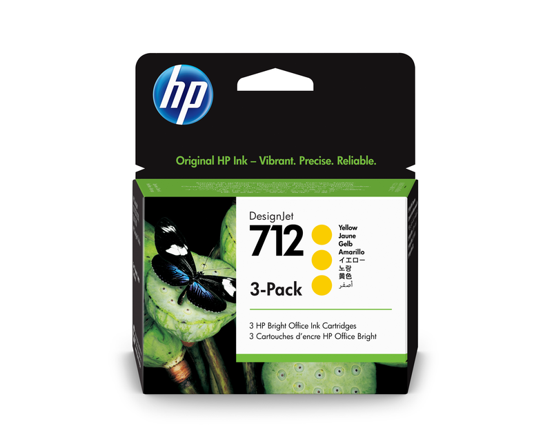 HP 712 Tintenpatrone gelb 3er Pack 29ml - 3ED79A