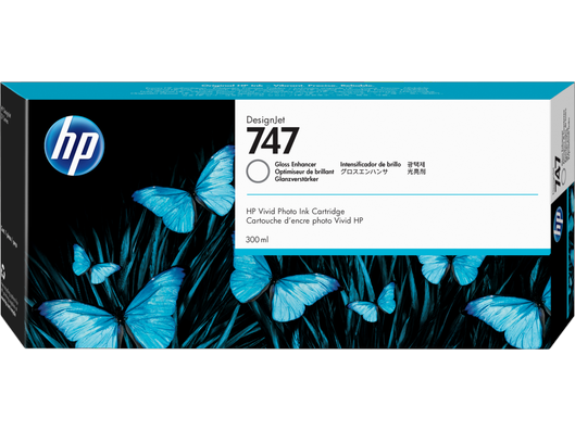 HP 747 Tintenpatrone gloss enhancer 300ml - P2V87A