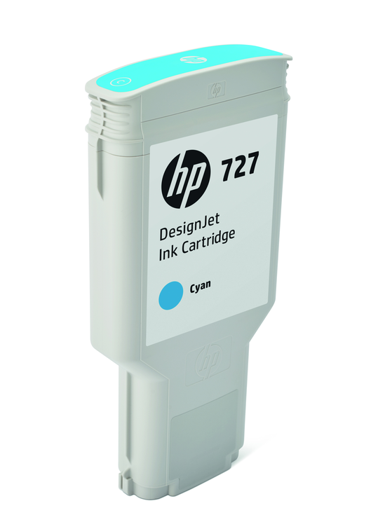 HP 727 Tintenpatrone cyan 300ml - F9J76A