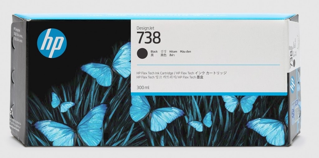 HP 738 300ml Tintenpatrone Schwarz