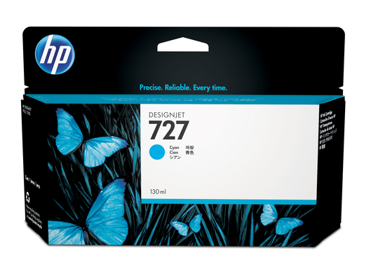HP 727 Tintenpatrone cyan 130ml - B3P19A